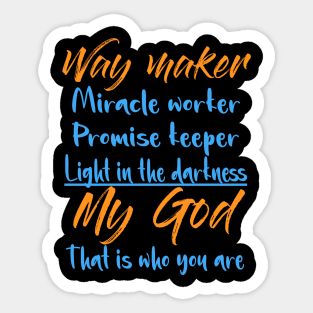 way maker Sticker